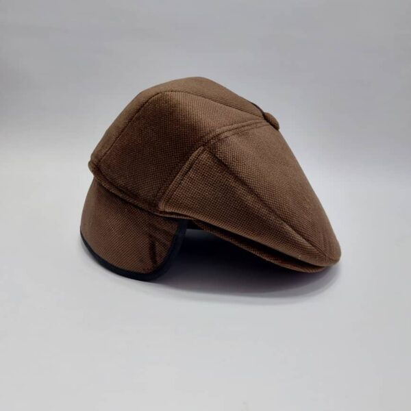 کلاه کپ انگلیسی قهوه‌ای دو حالته (KLT-T146)