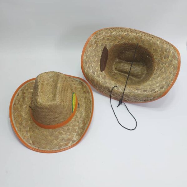 کلاه کابویی حصیری نارنجی اصل (KLT-T213)