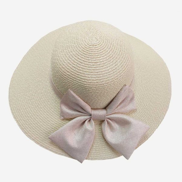 کلاه ساحلی زنانه رنگ کرمی