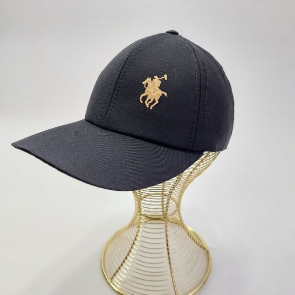 کلاه نقاب دار مشکی طرح گلدوزی میکس پارچه کج راه - عمده (KLT-1504)