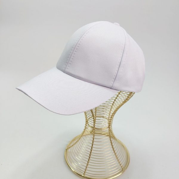 کلاه کتان سفید ساده
