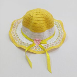 کلاه ساحلی بچگانه زرد
