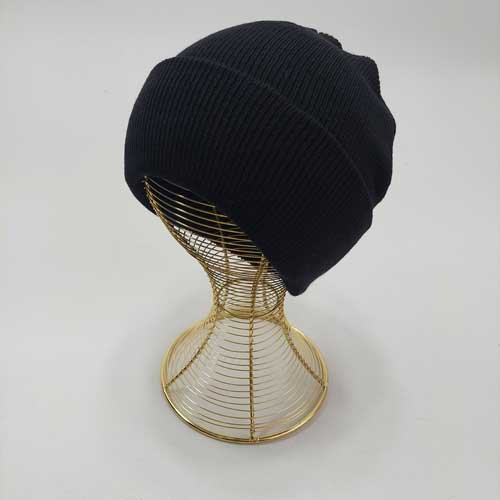 کلاه بافت سفید ساده - عمده (KLT-1817)