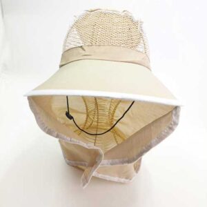 کلاه آفتاب گیر زنبوری شال دار دکمه ای - عمده (KLT-926)