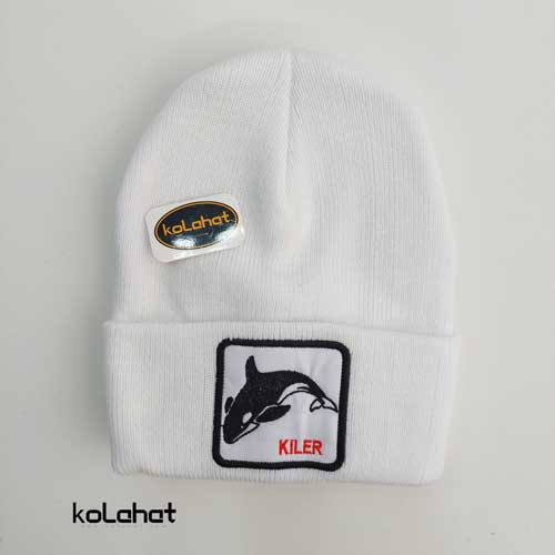 کلاه گورین سفید و مشکی - عمده (KLT-2196)