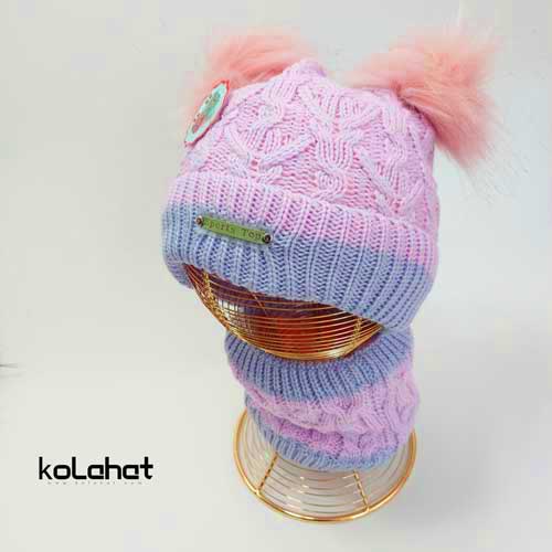 کلاه و شال گردن رینگی بچگانه (KLT-T2098)
