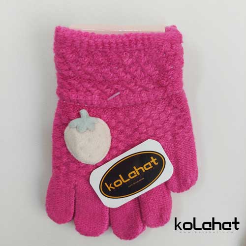 دستکش بچگانه طرح توت فرنگی - عمده (KLT-2088)