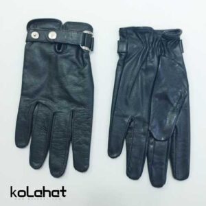 دستکش مردانه چرم طبیعی سگک دار (KLT-T2320)