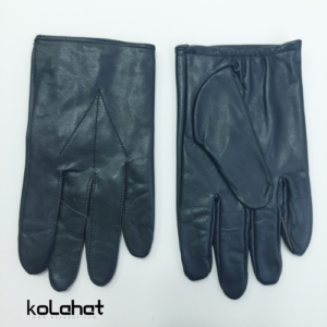 دستکش چرم طبیعی ساده دوخت دار (KLT-T2322)