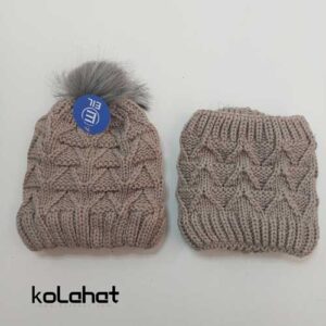 کلاه و شال گردن بافت رینگی (KLT-T2379)