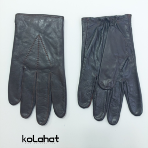دستکش چرم طبیعی ساده دوخت دار (KLT-T2322)