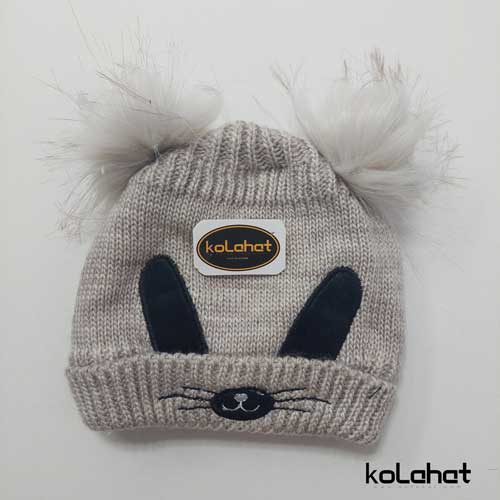 کلاه بافت دخترانه خرگوشی (KLT-T2287)