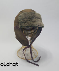 کلاه خلبانی چرم طبیعی - عمده (KLT-2445)