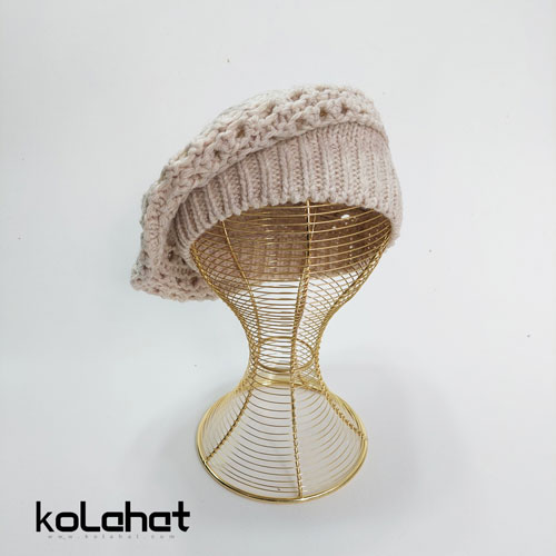 کلاه بافت زنانه فرانسوی - عمده (KLT-2571)