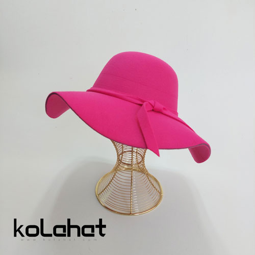 کلاه ساحلی زنانه حصیری روبان دار (KLT-T261)