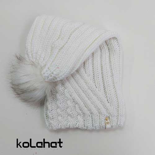 کلاه بافت دخترانه شیطونی - عمده (KLT-2657)