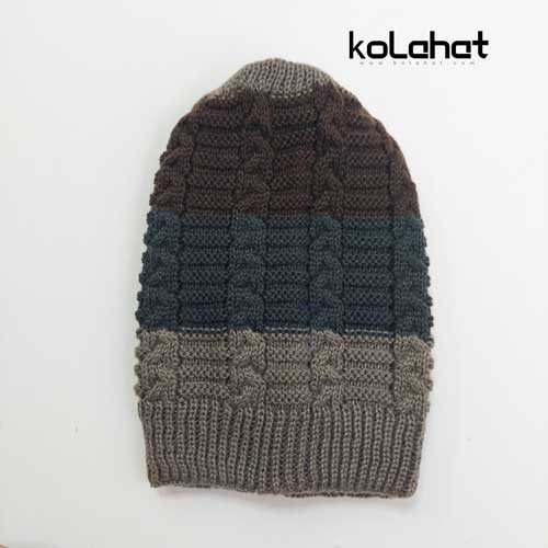 کلاه مردانه بافت سه رنگ (KLT-T2612)