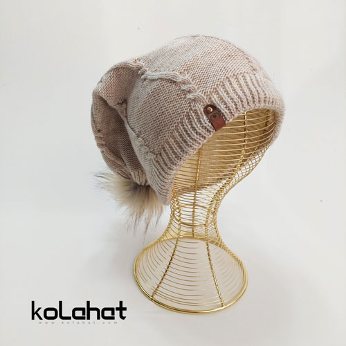کلاه بافت دخترانه شیطونی - عمده (KLT-2657)