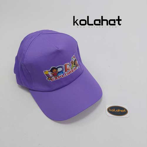 کلاه دخترانه چاپی کتان کجراه - عمده (KLT-1372)