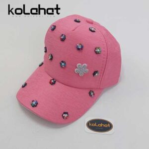 کلاه نقاب دار کتان مدل نگینی (KLT-T1164)