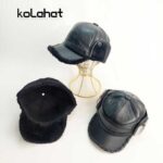 کلاه چرم فوم وارداتی مردانه - عمده (KLT-2698)