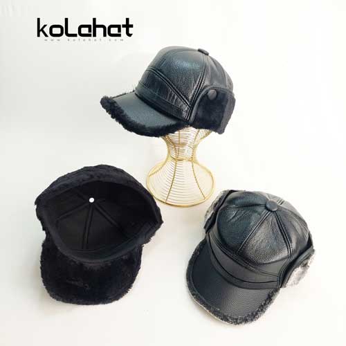 کلاه چرم فوم وارداتی مردانه - عمده (KLT-2698)