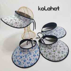 نقاب آفتابگیر گل دار پشت کشی - عمده (KLT-2676)