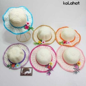 کلاه ساحلی بچگانه گلدار - عمده (KLT-2838)