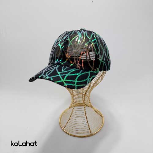 کلاه بیسبالی توری زنانه مدل پولکی (KLT-2837)