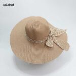 کلاه زنانه ساحلی پاپیون دار وارداتی (KLT-T2844)