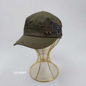 کلاه ته سر گرد مردانه کتان (KLT-O2971)