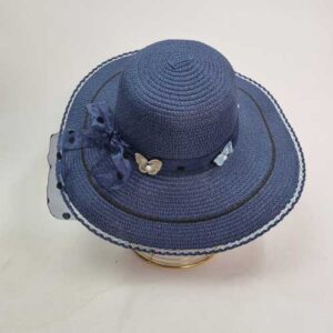 کلاه ساحلی زنانه پاپیون خالخالی (KLT-T3083)