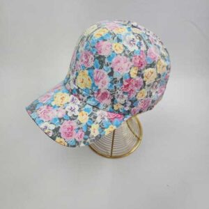 کلاه بیسبالی زنانه گلدار رویه توری (KLT-T3156)