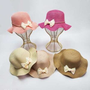 کلاه ساحلی کنفی دخترانه - عمده (KLT-3162)