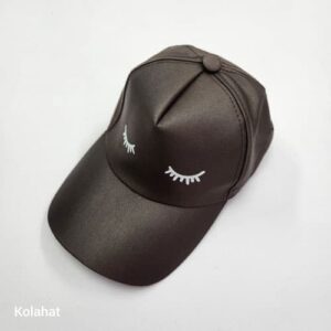 کلاه نقابدار کتان کجراه طرح پلک (KLT-T3178)