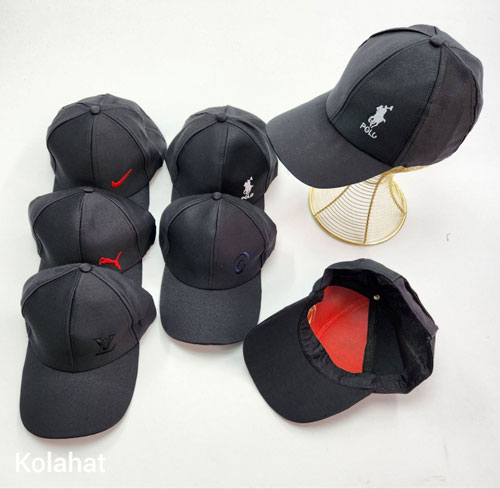 کلاه نقابدار کتان کجراه مشکی - عمده (KLT-3205)