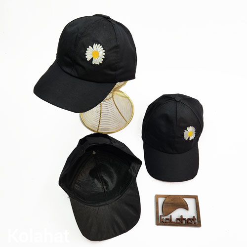 کلاه نقابدار کتان کجراه بابونه ساده - عمده (KLT-3340)