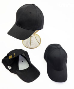 کلاه نقابدار کتان اصلی مشکی وارداتی - عمده (KLT-3394)