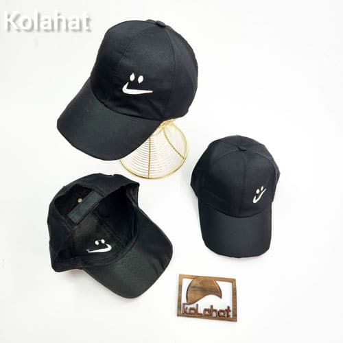 کلاه کتان کجراه ساده گلدوزی دار - عمده (KLT-3389)