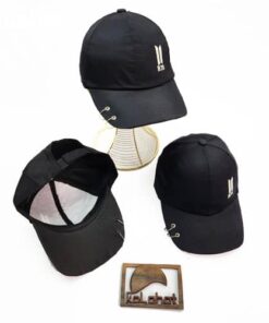 کلاه نقابدار پرسینگی BTS مشکی - عمده (KLT-3375)