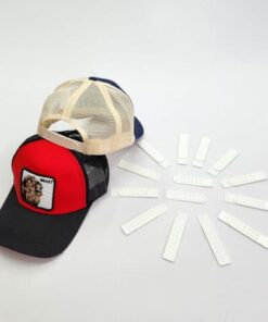 فیکسچر تنظیم سایز کلاه دو ردیفه سفید - عمده (KLT-3445)