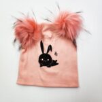 کلاه بچگانه پوم دار طرح خرگوش تریکو (KLT-T3450)