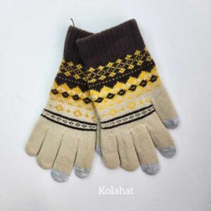 دستکش بافت وارداتی طرح سنتی - عمده (KLT-3748)