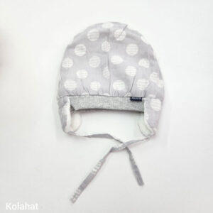 کلاه نخی نوزادی خالخالی - عمده (KLT-3563)