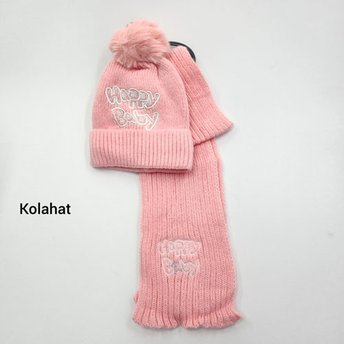 کلاه و شال بچگانه وارداتی - عمده (KLT-3597)