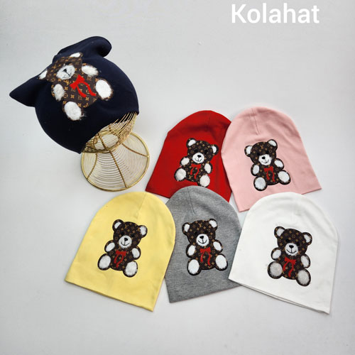 کلاه تریکوی خرسی بچگانه - عمده (KLT-3605)