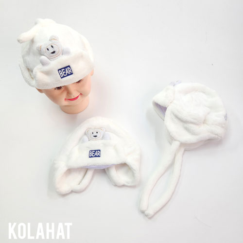 کلاه تدی خلبانی بچگانه عروسک دار - عمده (KLT-3496)