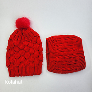 کلاه و رینگ زمستانی زنانه