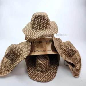 کلاه کابویی شالدار پارچه ای