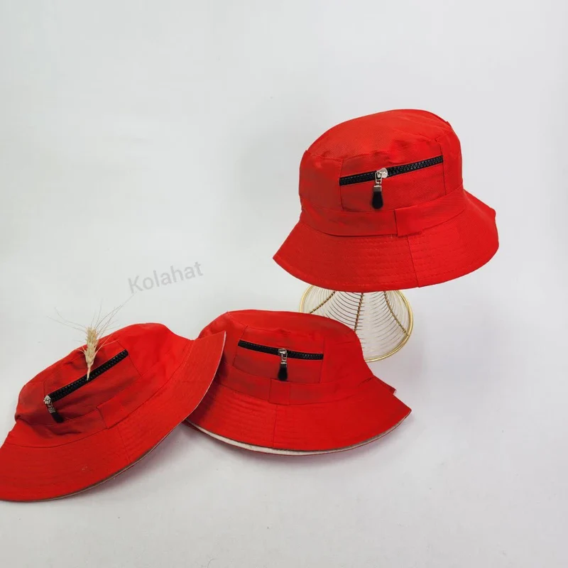 کلاه باکت خارجی قرمز